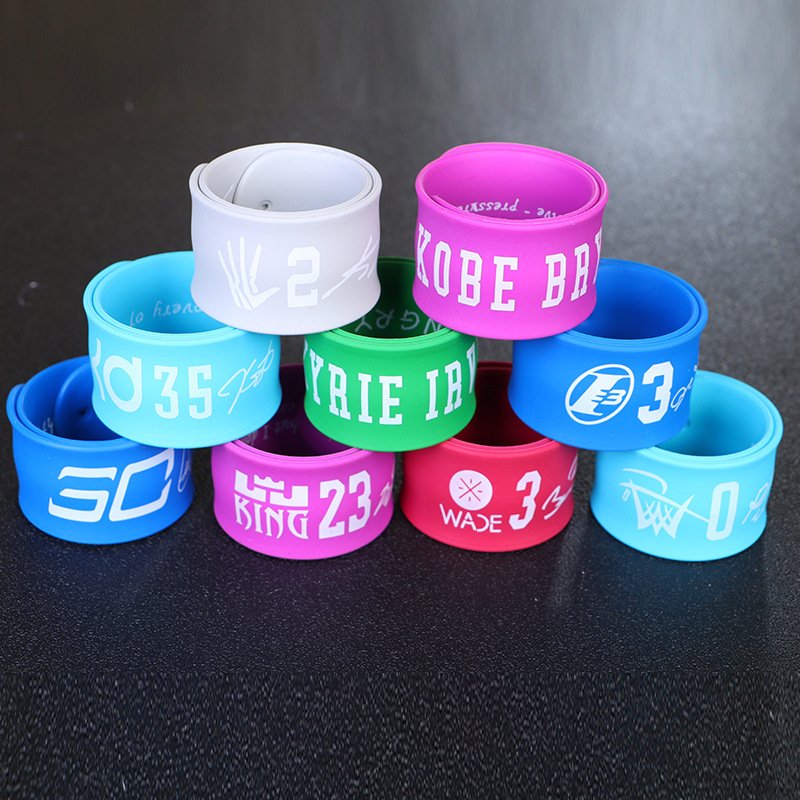 Silicone Bracelet clap Ring Owen Leonard James PVC Bracelet Promotional Gift Silicone Supplies Customizable Logo